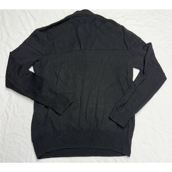 Ethan Pierce 100% Extra Fine Merino Wool Sweater, Men’s Size Small Black - Picture 6 of 8